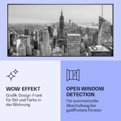 [Wiederverpackt] Wonderwall Air Art Smart Infrarotheizung Mit Bild New York City -Klarstein Verkäufe 10037927 de 0006 logo