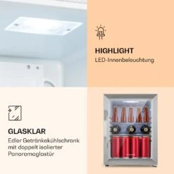 Beersafe M Crystal White Getränkekühlschrank Mit Glastür 33 Liter -Klarstein Verkäufe 10039423 de 0004 logo