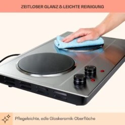 [Gebraucht] Ramsey Doppel-Kochfeld -Klarstein Verkäufe 10040070 de 0008 usp