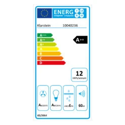 [Wiederverpackt] Aurora 90 Smart Dunstabzugshaube -Klarstein Verkäufe 10040236 energy label