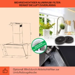 [Wiederverpackt] Ava 90 Dunstabzugshaube 90cm -Klarstein Verkäufe 10041168 de 0005 usp