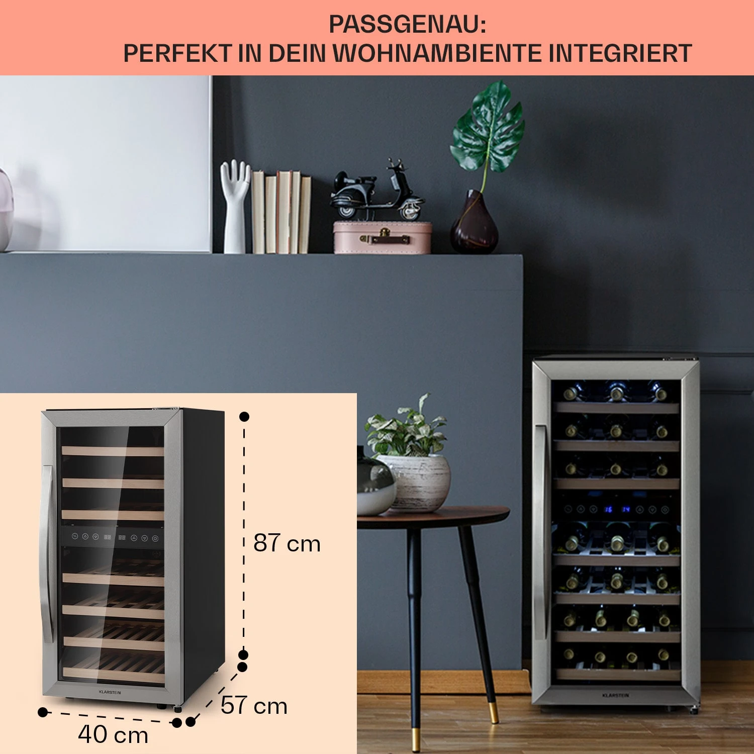 Vinamour 33 Duo Weinkühlschrank 2 Zonen 6 Vinamour 33 Duo Weinkühlschrank 2 Zonen – Bild 6