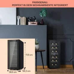 Shiraz 12 Duo Weinkühlschrank 2 Zonen -Klarstein Verkäufe 10041361 de 0006 usp