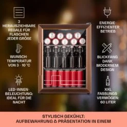 [Wiederverpackt] Beersafe XL Getränkekühlschrank Mit Glastür 60 Liter -Klarstein Verkäufe 10041891 de 0002 usp 1