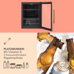 [Gebraucht] Beersafe XL Getränkekühlschrank Mit Glastür 60 Liter -Klarstein Verkäufe 10041891 de 0005 usp