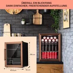 [Wiederverpackt] Beersafe XL Getränkekühlschrank Mit Glastür 60 Liter -Klarstein Verkäufe 10041891 de 0007 usp 1