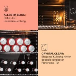 [Gebraucht] Beersafe XXL Getränkekühlschrank Mit Glastür 80 Liter -Klarstein Verkäufe 10041893 de 0004 usp