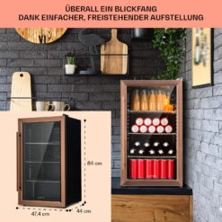 [Gebraucht] Beersafe XXL Getränkekühlschrank Mit Glastür 80 Liter -Klarstein Verkäufe 10041893 de 0007 usp