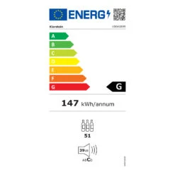 [Gebraucht] Vinovilla 50 Duo Einbau-Weinkühlschrank 2 Zonen -Klarstein Verkäufe 10041899 energy label
