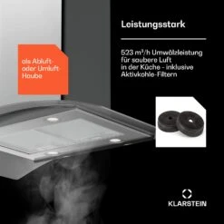 [Wiederverpackt] Colette Inselhaube Dunstabzugshaube -Klarstein Verkäufe 10045304 de 0003 usp 2