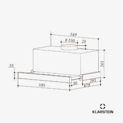 [Wiederverpackt] Viola Inselhaube -Klarstein Verkäufe 10045311 yy 0011 dimensions