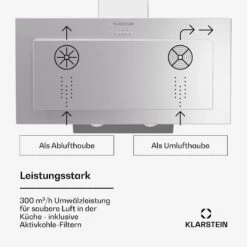 [Wiederverpackt] Athena 90 Dunstabzugshaube Kopffrei 90cm -Klarstein Verkäufe 10045318 de 0003 usp
