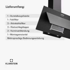 [Gebraucht] Athena 90 Dunstabzugshaube Kopffrei 90cm -Klarstein Verkäufe 10045320 de 0006 usp