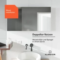 [Wiederverpackt] Marvel Mirror 720 Infrarotheizung Mit Spiegel -Klarstein Verkäufe 10045432 de 0005 usp
