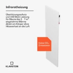 [Wiederverpackt] Wonderwall Air Smart 320 Infrarotheizung Für Die Wand -Klarstein Verkäufe 10045440 de 0003 usp