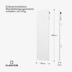 [Wiederverpackt] Wonderwall Air Smart 320 Infrarotheizung Für Die Wand -Klarstein Verkäufe 10045440 de 0007 usp