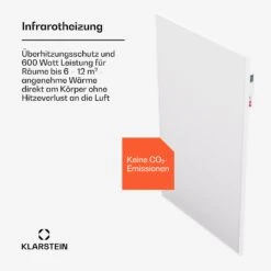 [Wiederverpackt] Wonderwall Air Smart 600 Infrarotheizung Für Die Wand -Klarstein Verkäufe 10045442 de 0003 usp