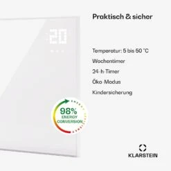 [Gebraucht] Wonderwall Smart Bornholm Infrarotheizung Für Die Wand 360W -Klarstein Verkäufe 10045462 de 0005 usp