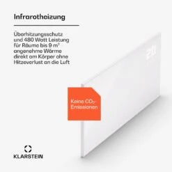 [Gebraucht] Wonderwall Smart Bornholm Infrarotheizung Für Die Wand 480W -Klarstein Verkäufe 10045463 de 0003 usp 1