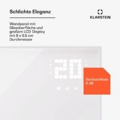 [Wiederverpackt] Wonderwall Smart Bornholm Infrarotheizung Für Die Wand 1200W -Klarstein Verkäufe 10045467 de 0004 usp 1