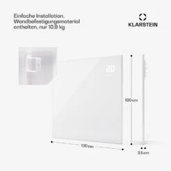 [Gebraucht] Wonderwall Smart Bornholm Infrarotheizung Für Die Wand 1200W -Klarstein Verkäufe 10045467 de 0007 usp