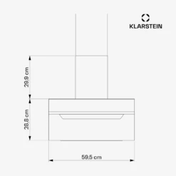 [Wiederverpackt] BigBite 60 Dunstabzugshaube A++ -Klarstein Verkäufe 10045554 yy 0011 dimensions 1