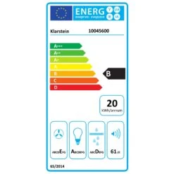 [Wiederverpackt] Contempo Neo Unterbau-Dunstabzugshaube -Klarstein Verkäufe 10045600 energy label