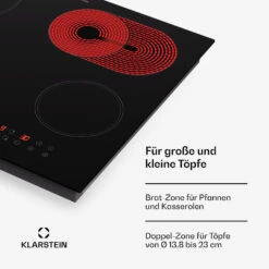 [Wiederverpackt] Virtuosa 4 Glaskeramik-Kochfeld -Klarstein Verkäufe 10045614 de 0004 usp