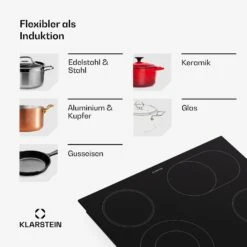 [Wiederverpackt] Virtuosa 4 Glaskeramik-Kochfeld -Klarstein Verkäufe 10045614 de 0007 usp