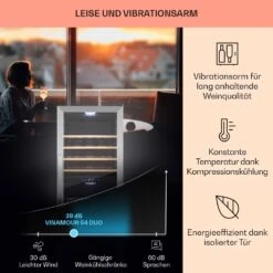 [Gebraucht] Vinamour 54 Duo Weinkühlschrank 2 Zonen -Klarstein Verkäufe 10045813 de 0004 usp 1