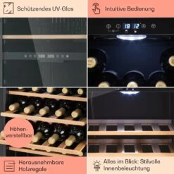[Wiederverpackt] Vinamour 54 Duo Weinkühlschrank 2 Zonen -Klarstein Verkäufe 10045813 de 0005 usp 2
