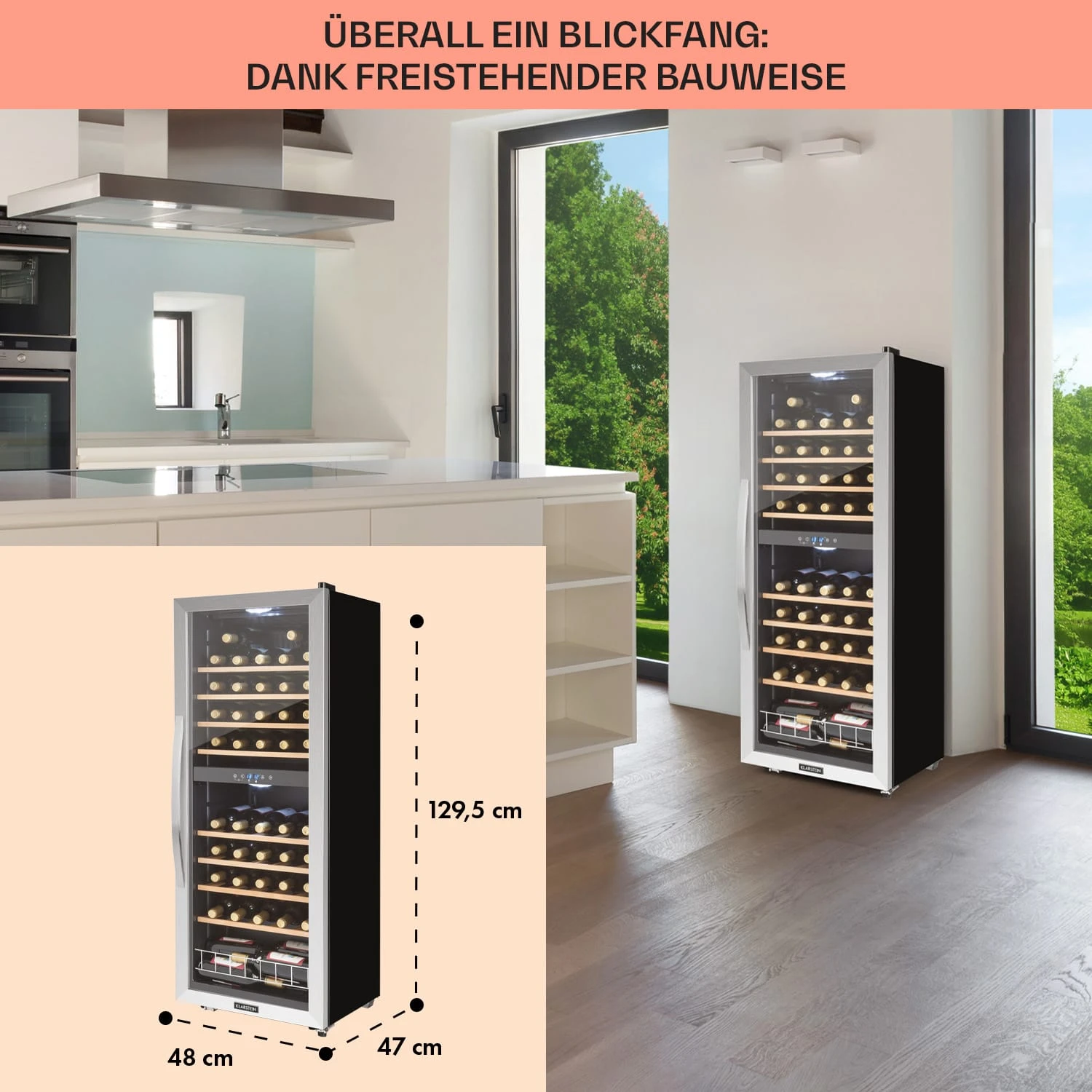 Vinamour 54 Duo Weinkühlschrank 2 Zonen 6 Vinamour 54 Duo Weinkühlschrank 2 Zonen – Bild 6
