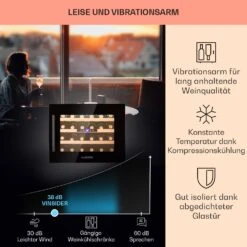 Vinsider 24 Weinkühlschrank 11 Vinsider 24 Weinkühlschrank -Klarstein Verkäufe 10045816 de 0004 usp
