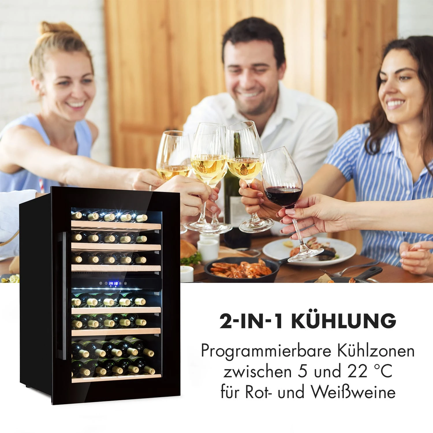 Vinsider 41 Weinkühlschrank 2 Zonen 5 Vinsider 41 Weinkühlschrank 2 Zonen – Bild 5