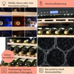 Vinovilla Grande 165 Built-in Uno Einbau-Weinkühlschrank -Klarstein Verkäufe 10045899 de 0005 usp