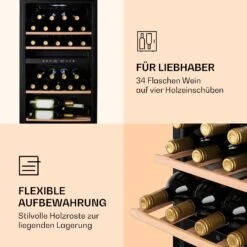 Barossa 34 Duo Weinkühlschrank 2 Zonen -Klarstein Verkäufe 10045905 de 0005 logo