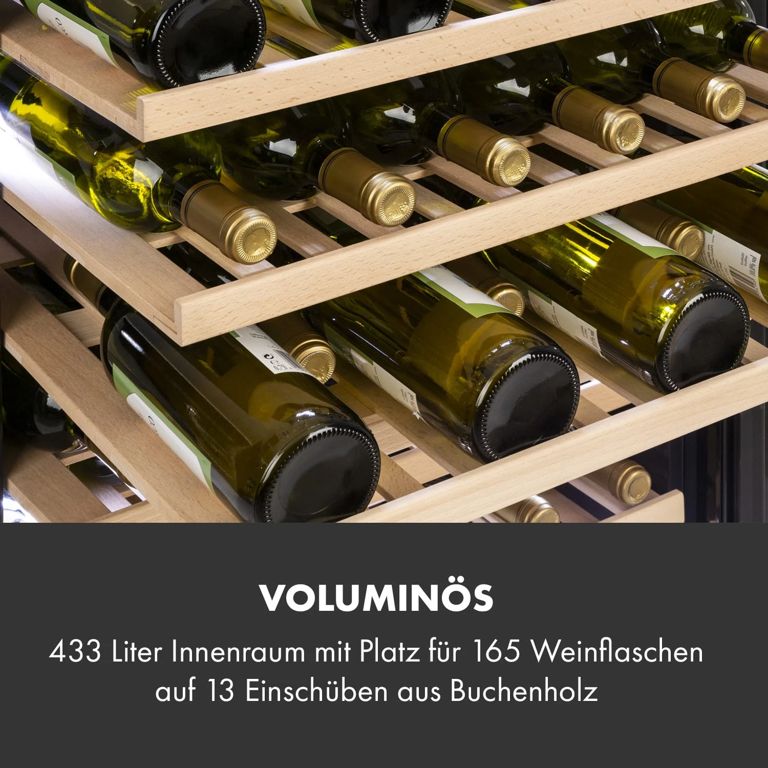 Vinovilla Grande 165 Built-in Uno Onyx Weinkühlschrank 2 Zonen 5 Vinovilla Grande 165 Built-in Uno Onyx Weinkühlschrank 2 Zonen – Bild 5