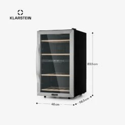 Vinamour 45 Duo Weinkühlschrank 2 Zonen -Klarstein Verkäufe 10045908 yy 0011 dimensions