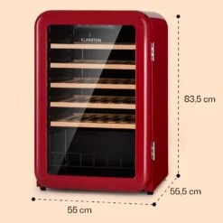 Vinetage 49 Uno Weinkühlschrank -Klarstein Verkäufe 10045960 yy 0011 dimensions