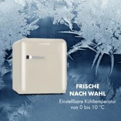 Audrey Mini Retro-Kühlschrank -Klarstein Verkäufe 10046048 de 0008 logo