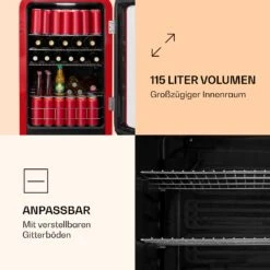 PopLife Getränkekühlschrank Mit Glastür 115 Liter 9 PopLife Getränkekühlschrank Mit Glastür 115 Liter -Klarstein Verkäufe 10046070 de 0003 logo