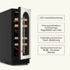 [Wiederverpackt] Victoria 17 Flaschen Weinkühlschrank -Klarstein Verkäufe 10046195 de 0006 usp