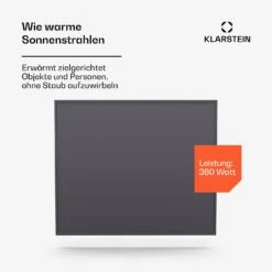 [Wiederverpackt] Wonderwall Smart Infrarotheizung Für Die Wand | 60x60cm -Klarstein Verkäufe 10046258 de 0003 usp