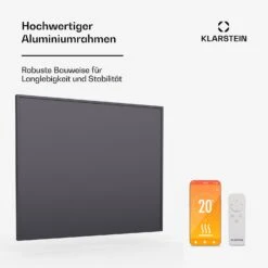[Wiederverpackt] Wonderwall Smart Infrarotheizung Für Die Wand | 60x60cm -Klarstein Verkäufe 10046258 de 0004 usp