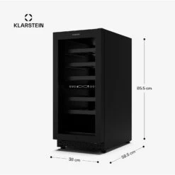 [Gebraucht] Vinovilla 30 Duo Einbau-Weinkühlschrank | 30 Flaschen -Klarstein Verkäufe 10046354 yy 0011 dimensions