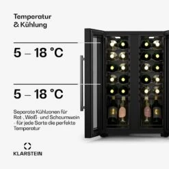 [Gebraucht] Shiraz Weinkühlschrank | 2 Kühlzonen -Klarstein Verkäufe 10046441 de 0004 usp