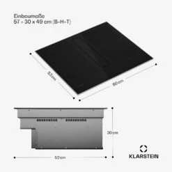 Chef-Fusion Prime Down Air System Induktionskochfeld Mit Dunstabzug -Klarstein Verkäufe 10046451 de 0007 usp