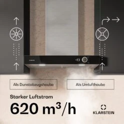 [Wiederverpackt] AirNova Dunstabzugshaube| 60 Cm -Klarstein Verkäufe 10046497 de 0004 usp