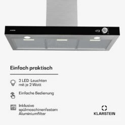 [Wiederverpackt] AirNova Dunstabzugshaube| 90 Cm -Klarstein Verkäufe 10046498 de 0006 usp 1