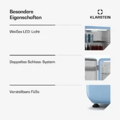 Audrey Evo Mini Kühlschrank | 68L -Klarstein Verkäufe 10046624 de 0006 usp